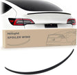Spoiler Compatible with Tesla Model Y 2020 2021 2022 2023 2024 Spoilers for Cars Rear Spoiler Wing ABS Sporty Rear Trunk Lip Exterior Accessories Easy No-Drill Installation, Matte Black