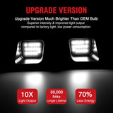 License Plate Lights Compatible with 2003 2004 2005 2006 2007 2008 2009 2010 2011 2012 2013 2014 2015 2016 2017 2018 Dodge Ram with Smoke Lens Black housing 6000K White 2PCS Pack