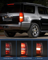 Taillight Assembly Compatible With 2007 2008 2009 2010 2011 2012 2013 2014 Chevy Chevrolet Tahoe Suburban Tail Lights Rear Lamps Replacement Passenger Side Dark Red