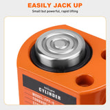 5 Ton Hydraulic Cylinder Jack Porta Power Ram, Heavy Duty Low Profile 0.24 Inch Stroke Automatically Retract Mini Jack Ram Single Acting Lifting Cylinders Small Porta Power Attachments, Orange