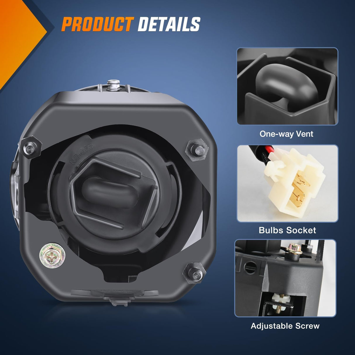 Fog Light Assembly Compatible with 2000 2001 Nissan Maxima 2002 2003 Sentra&Frontier 2004 Xterra Amber Lens Lamps Replacement