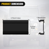 7.5 Inch 36 W Spot LED Light Bar Black Cover | Protective Durable Polycarbonate Lens, Waterproof Dustproof Scratch-Proof for Double Row Side-Mounted Bumper Driving Fog Lamp