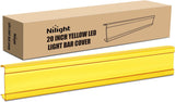 22 Inch Spot Flood Combo LED Light Bar Yellow Cover | Protective Durable Polycarbonate Lens, Waterproof Dustproof Scratch-Proof for Side-Mounted Bumper Off Road Driving Fog Lamp