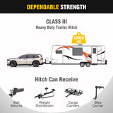 Class 3 Trailer Hitch Fits Toyota Highlander 2020 2021 2022 2023 2024 2025 (Not Fit XSE Models) 2 inch Hitch Receiver Multi-Fit Hitch to Receive Ball Mount Cargo Carrier Bike Rack Tow Hook