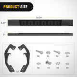 Running Boards for 2007-2018 Chevrolet Silverado GMC Sierra 1500HD 2007-2019 Chevy Silverado GMC Sierra 2500HD 3500HD Regular Standard Single Cab 6 Inch Side Step Nerf Bars Black