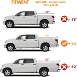 Soft Roll-Up Tonneau Cover for 2007–2021 Toyota Tundra 6.5ft Bed, Weatherproof Truck Bed Cover, Easy Roll-Up Access