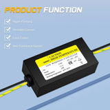 Motorcycle LED CANbus Decoder, 14W Anti-Flickering Harness Load Resistor Turn Signal Error Canceller, Pack of 2