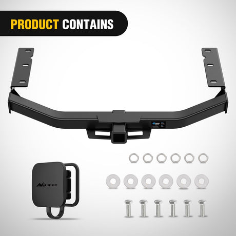 Class 3 Trailer Hitch Fits Toyota Highlander 2020 2021 2022 2023 2024 2025 (Not Fit XSE Models) 2 inch Hitch Receiver Multi-Fit Hitch to Receive Ball Mount Cargo Carrier Bike Rack Tow Hook