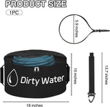 1 Pack RV Sewer Hose Storage Bag, Waterproof Utility Bag with Visible Cover Dual Zipper Closure RV Storage & Organization for Sewer Fresh Water Hoses Electrical Cords Camper Tools Accessories