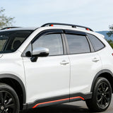 Window Visors for Subaru Forester 2019 2020 2021 2022 2023 2024 | Outside Mount Rain Guards Vent Visors Window Deflectors Smoke Tint, 4PCS