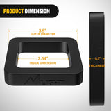 2.5Inch Hitch Receiver Silencer Pads (4 Pack) - Red - Universal Fit for Trailer Hitches
