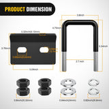 Trailer Hitch Tightener for 2 1/2 Inch Trailer Hitches 2.5 inch Hitch Mount Anti Rattle Heavy Duty Steel with Rubber Anti-Rust Triple Protective Matte Black