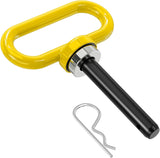 1/2 Inch Diameter Heavy Duty Ultra Strong Neodymium Magnet Trailer Hitch Pin Yellow for Lawn Mower, Tractor, Towing Cargo, ATV Trailer