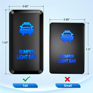 Toyota Bumper Light Bar Push Button ON/Off Switch Nilight