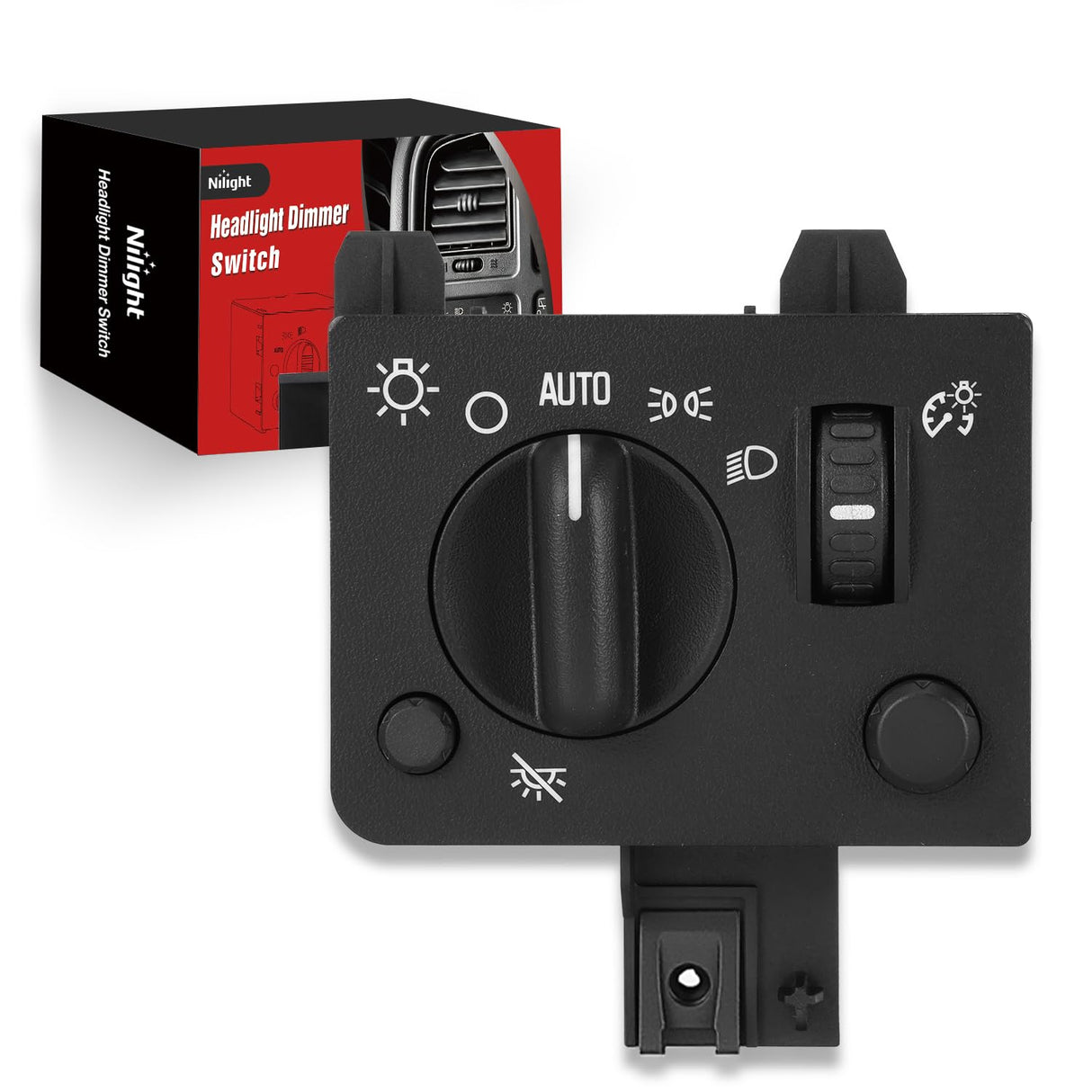 Headlight Dimmer Switch Compatible with 2004 2005 2006 2007 2008 2009 2000 2010 2011 2012 Chevy Colorado 2004-2012 GMC Canyon Warm White LED Light w/o Fog Light
