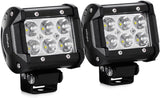 12 Inch Roof Top Strobe Lights 48LED Amber Hazard Light Emergency Safety Warning LED Flashing Light Bar Magnetic Mount for 12V 24V Cars Trucks Tractors Snow Plows Construction vehicles (White)