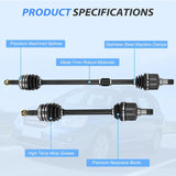 CV Axle Shaft Assembly Compatible with 2006 2007 2008 2009 2010 2011 2012 2013 Kia Carens III MPV 2.0 Half-Shaft Assemblies Replacement Front Wheel Driver and Passenger Side | Compatible with 2006-2013 Kia Carens III MPV 2.0 Half-Shaft Assemblies