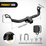 Class 3 Trailer Hitch Fits Honda Honda CR-V 2012 2013 2014 2015 2016, 2 inch Hitch Receiver Multi-Fit Hitch to Receive Ball Mount Cargo Carrier Bike Rack Tow Hook