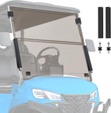 Golf Cart Windshield for Front Window Foldable Windproof UV Protection Compatible with Club Car Precedent Gas or Electric 2004-Up, Scratch and Impact Resistant, Tinted Acrylic