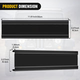 13.5 Inch Spot Flood Combo LED Light Bar Black Cover | Protective Durable Polycarbonate Lens, Waterproof Dustproof Scratch-Proof for Side-Mounted Bumper Off Road Driving Fog Lamp