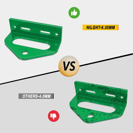 Universal Heavy Duty Zero Turn Mower Trailer Hitch Kit Strong Neodymium Magnetic Pin with 4 Bolts 1/2'' R-Clip Combo Pack Red & Green 6mm Thick