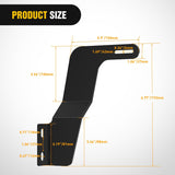 Hidden Bumper Mounting Bracket for 2016-2023 Toyota Tacoma | Designed for 32 Inch Single Double Row LED Light Bar,Heavy-Duty Steel,Front Lower Hidden Bumper Brackets