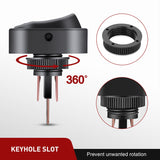 5Pcs 12V 30A Round Toggle LED Switch with Yellow LED Indicator Nilight