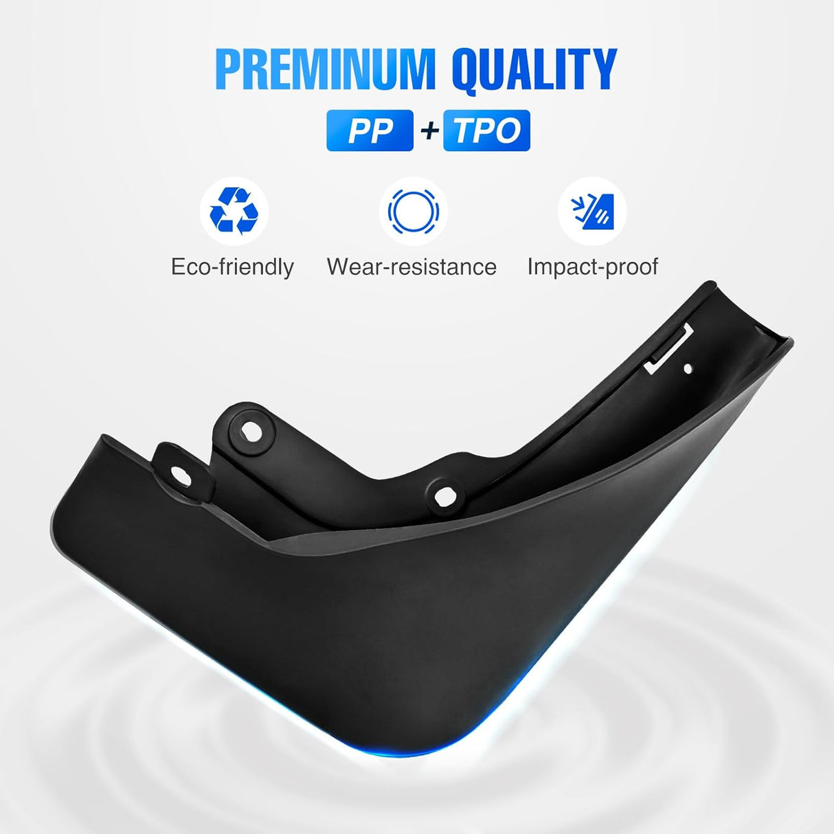 Mud Flaps for Tesla Model Y 2020 2021 2022 2023 2024 2025, No Drilling Precision Fit Exterior Accessories Heavy-Duty Splash Guards Protection, Front & Rear Set