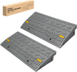 Curb Ramps 2 Pack, 3.9 inch Rise Durable Plastic Threshold Driveway Step Ramp for Scooter, Bikes, Motorcycle, Dolly, Lawn Mower