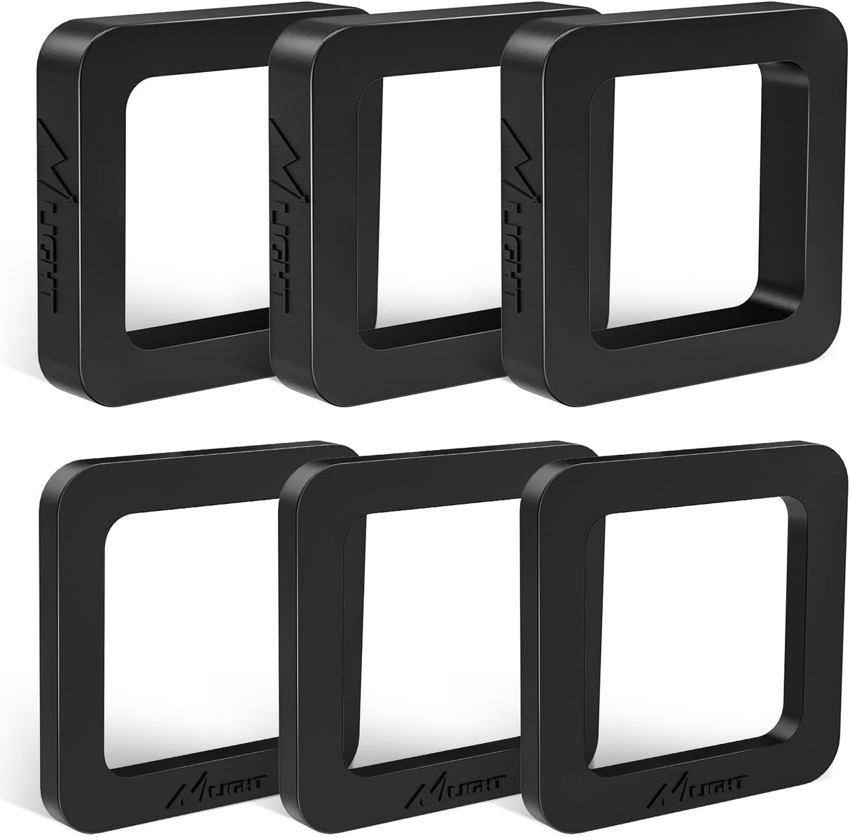 6 Pack-Multiple Size Combination 2.5Inch Hitch Receiver Silencer Pad Reduce Rattle and Noise Between Receivers and Tow Hitches Fits for 2.5Inch Trailer Hitch Receiver