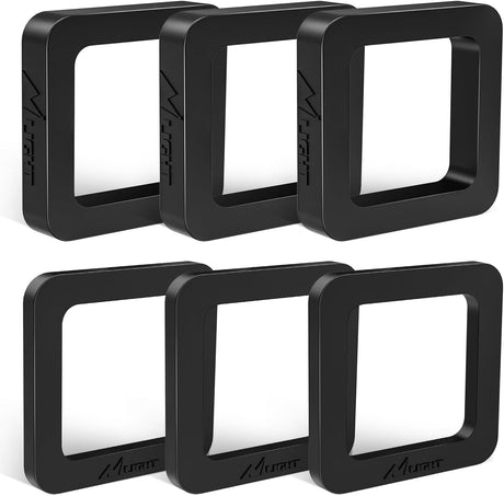 6 Pack-Multiple Size Combination 2.5Inch Hitch Receiver Silencer Pad Reduce Rattle and Noise Between Receivers and Tow Hitches Fits for 2.5Inch Trailer Hitch Receiver