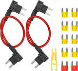 Fuse Adapter Fuses Holder TIPM Bypass 14AWG Wire 20 AMP Repair Fuel Pump Relay Cable Compatible with Dodge Ram 1500 2500 3500 Chrysler Jeep VW 2007-2016 Replace CBWPR091AA