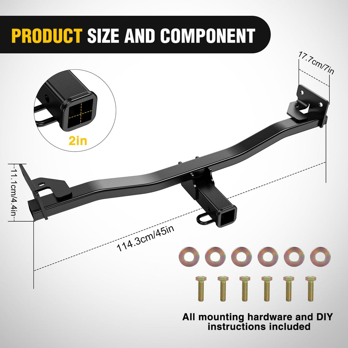 Trailer Hitch for 2022-2026 Hyundai Tucson 2023-2026 Kia Sportage