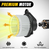 Blower Motor AC Heater Blower Motor with Fan for Dodge Ram 1500 2500 3500 2002 2003 2004 2005 2006 2007 2008, Jeep Grand Cherokee 2002-2004 - Replaces 700012, PM9198, 5012701AB, 5096255AA, 5096256AA