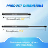 Rear Window Glass Struts 6260 for Ford Escape 2008-2012, Rear Shocks Gas Struts 18 Inch, 2PCS Set Rod