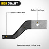 Trailer Hitch Ball Mount Fits 2-1/2 Inch Receiver Square | with 5/8 Inch Hitch Pin Clip 15000 lbs 4 Inch Drop, 2-1/2 Inch Rise, 1-1/4-Inch Hole, Gloss Black Powder Coat