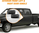 2PCS Exterior Car Door Handle Front Left Right with Lock Cylinder for 1988 89 90 91 92 93 94 Chevy,1992-1994 GMC Yukon C1500 C2500 C3500 K1500 K2500 K3500 Replaces#15742229,15742230,GM1310172