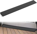 1.2 Inch Rise Threshold Ramp for Doorways, 39.4 Inch Wide Low Profile Cuttable Rubber Wheelchair Access Door Ramp for Doorway, Curb, Home Steps, Bathroom (Pair)