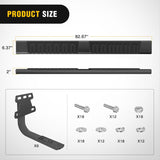 Running Boards for 2019 2020 2021 2022 2023 2024 2025 2026 Dodge Ram 1500 New Body Style Crew Cab 4 Full Size Doors 6 Inch Side Step Nerf Bars Black