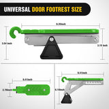 Car Door Step Universal Aluminum Latch Step for Car Roof Access Portable Folding Car Door Latch Hook Step Multi-Adjustable Both Feet Stand Pedal Max Load 500 Lbs for Truck SUV Vehicles, Green