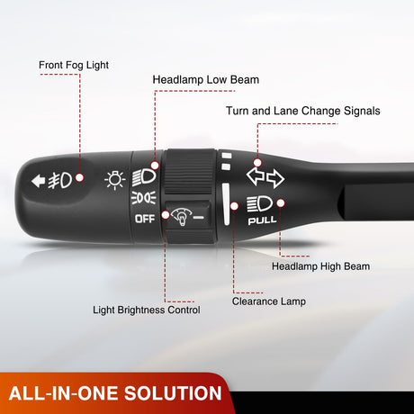 2001-2006 Jeep TJ Wrangler Sport Utility Turn Signal Switch Nilight