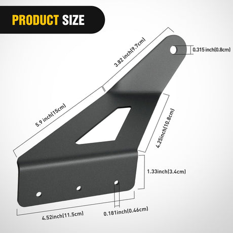 54 inch Curved LED Light Bar Bracket Mounting Upper Windshield Roof Cab Brackets Compatible with Ford F250 F350 F450 Super Duty 1999-2016