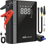 Jump Starter with Air Compressor 3500A 150PSI Portable Car Battery Booster 9.0 Gas & 8.0L Diesel with Auto-Shutoff Digital Tire Inflator 12V Battery Power Supply w/Large LCD Display