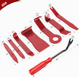 8 Pcs Auto Trim Removal Tool Set Red Nilight