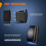 12 Volt Power Rocker Switch Led Light Bar 5 Pin Laser On Off SPST Switches 20A/12V 10A/24V Blue with Jumper Wires Set for Cars Trucks Boats ATVs UTVs RVs