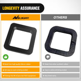 6 Pack-Multiple Size Combination 2.5Inch Hitch Receiver Silencer Pad Reduce Rattle and Noise Between Receivers and Tow Hitches Fits for 2.5Inch Trailer Hitch Receiver