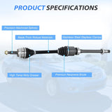 CV Axle Shaft Assembly Compatible with 2002 2003 2004 2005 2006 2007 2008 2009 Toyota Camry 2004-2008 Toyota Solara 2001-2007 Highlander Half-Shaft Assemblies Replacement Front Passenger Side