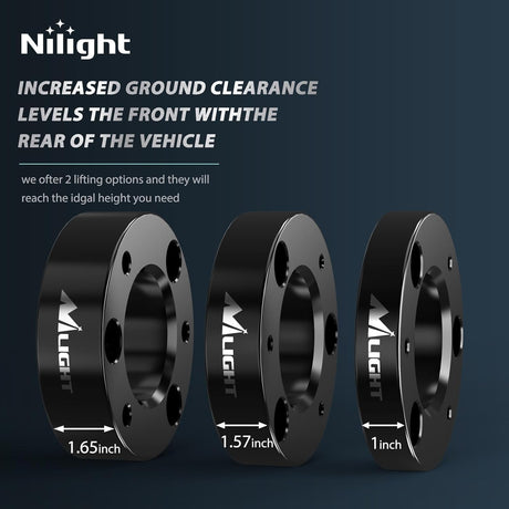 2.5 Inch Leveling Kit for 2004-2023 F150 2WD 4WD 2012 2013 2014 2015 2016 2017 2018 2019 2020 2021 2022 2023/2003-2018 Expedition/2005-2008 Lincoln Mark Front Raise Suspension Strut Spacers