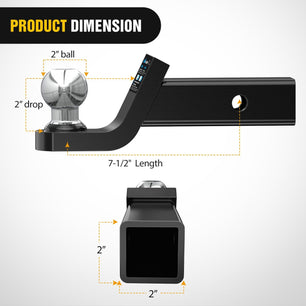 Fusion Trailer Hitch Mount with 2