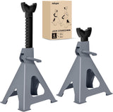 Jack Stands, 6 Ton (12,000 lbs) Capacity Heavy Duty Steel Car Lifting Stand, Adjustable Height 15.35 Inch to 23.22 Inch, 1 Pair